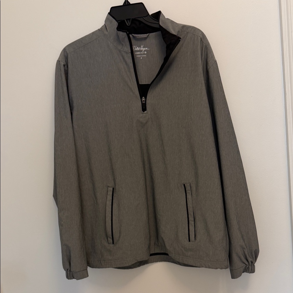 Walter Hagen Hydro Halt golf | gray quarter zip | size small